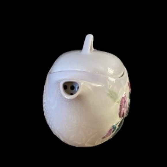 Carlton Ware Handpainted, Made in England, Morning Glory, Teapot & Sugar Dish - Picture 4 of 15